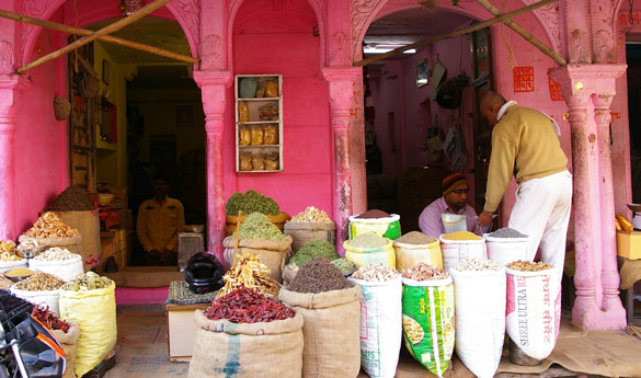 Mercado de las especias en Bikaner