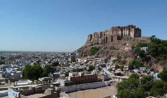 El fuerte de Mehrangarh en Jodphur India