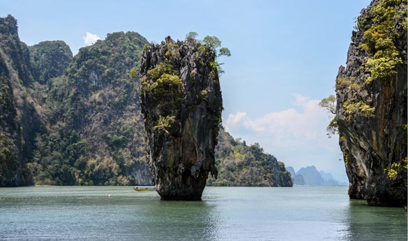 Playa de james Bond Tailandia