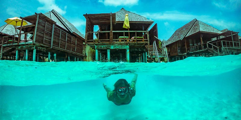 La isla Kaashidhoo en Maldivas