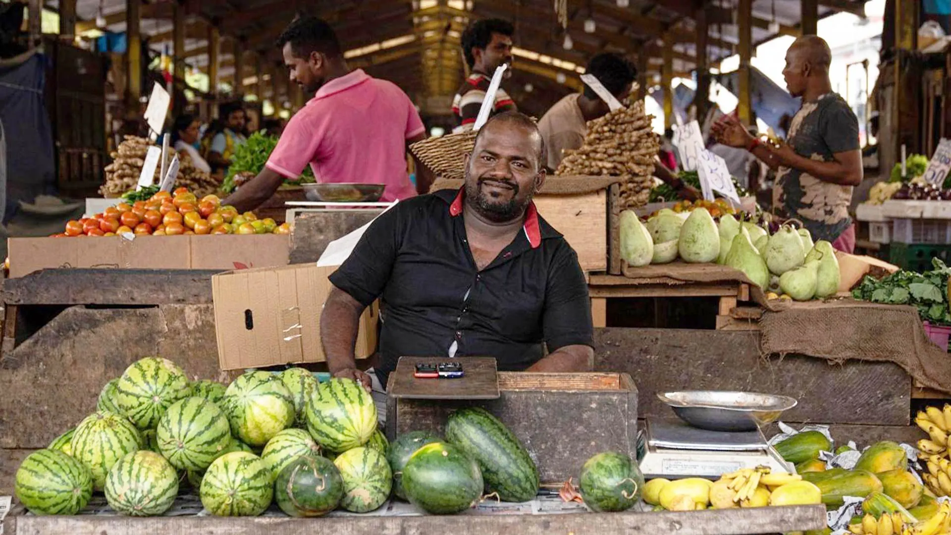 Comer en los mercados de Sri Lanka