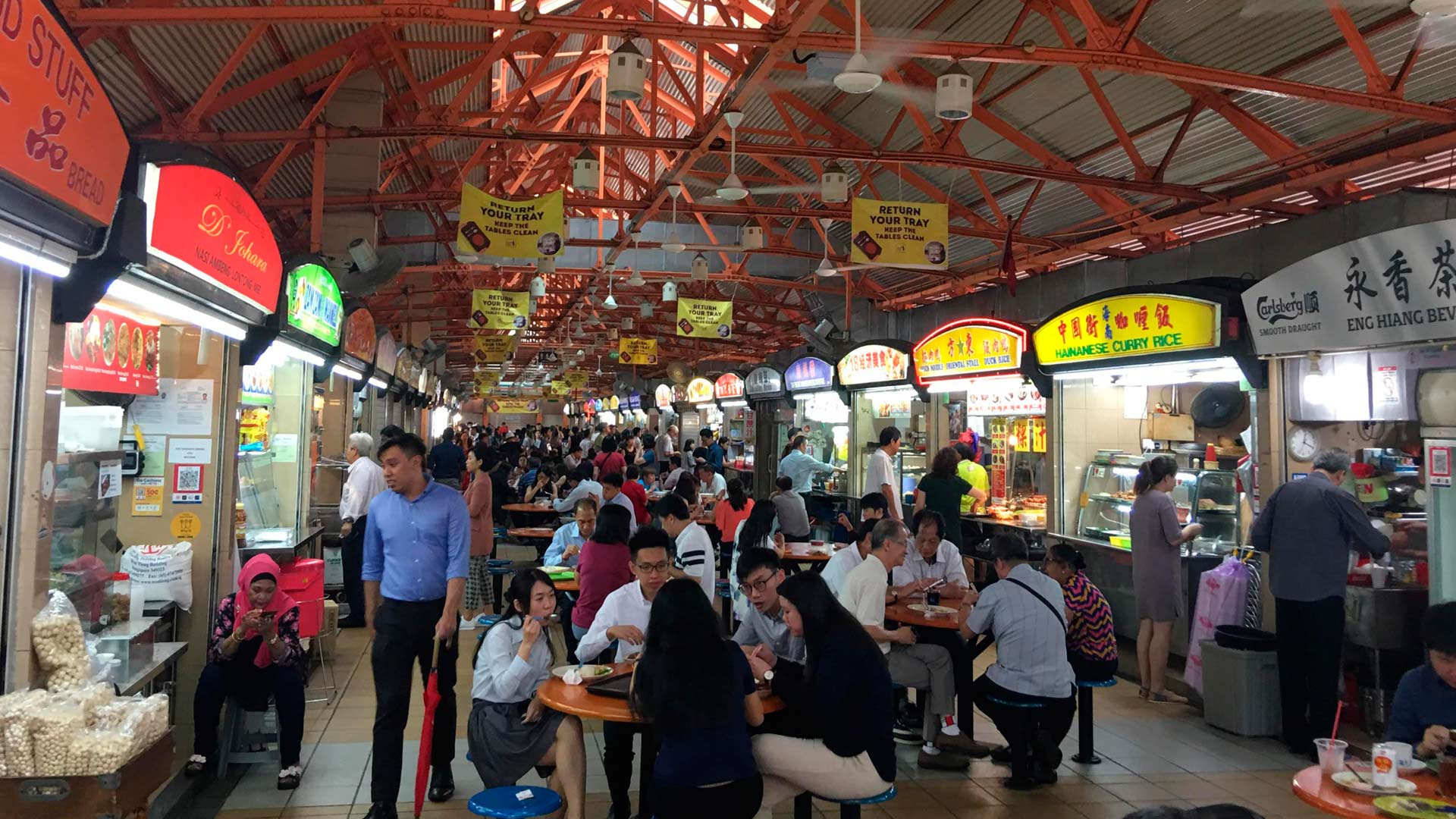 Hawkers un clásico de Singapur