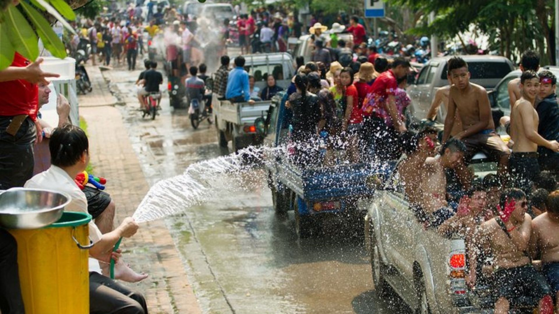 Celebración de año nuevo en Laos