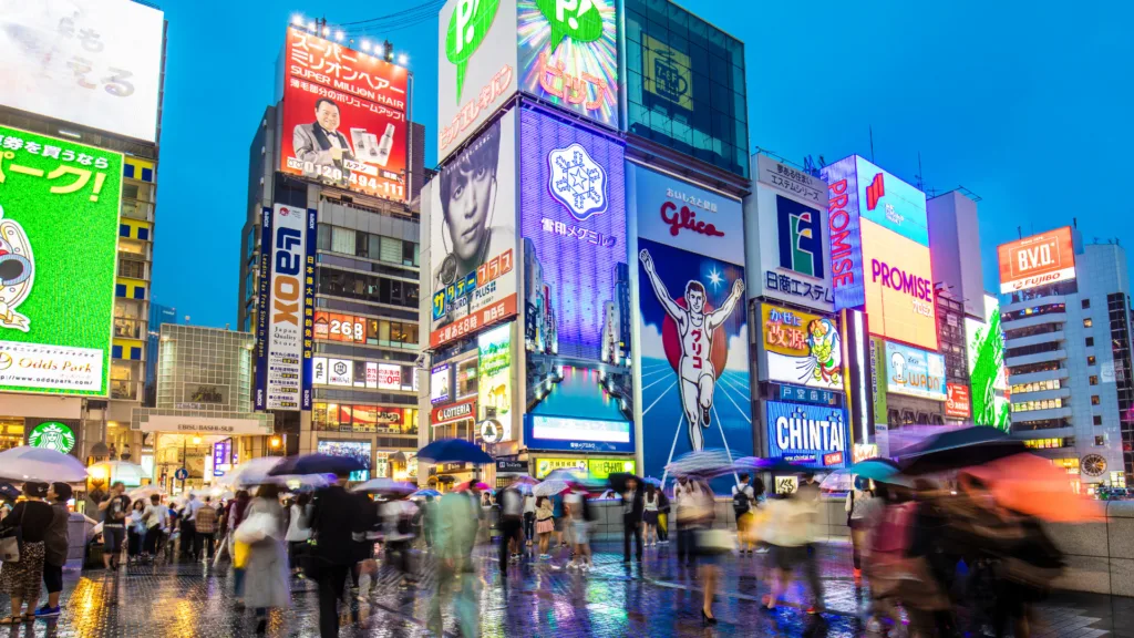 Dotonbori, Osaka — Japón Rascacielos y Tatamis con Hong Kong
