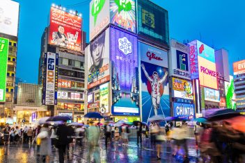 Dotonbori, Osaka — Japón Rascacielos y Tatamis con Hong Kong